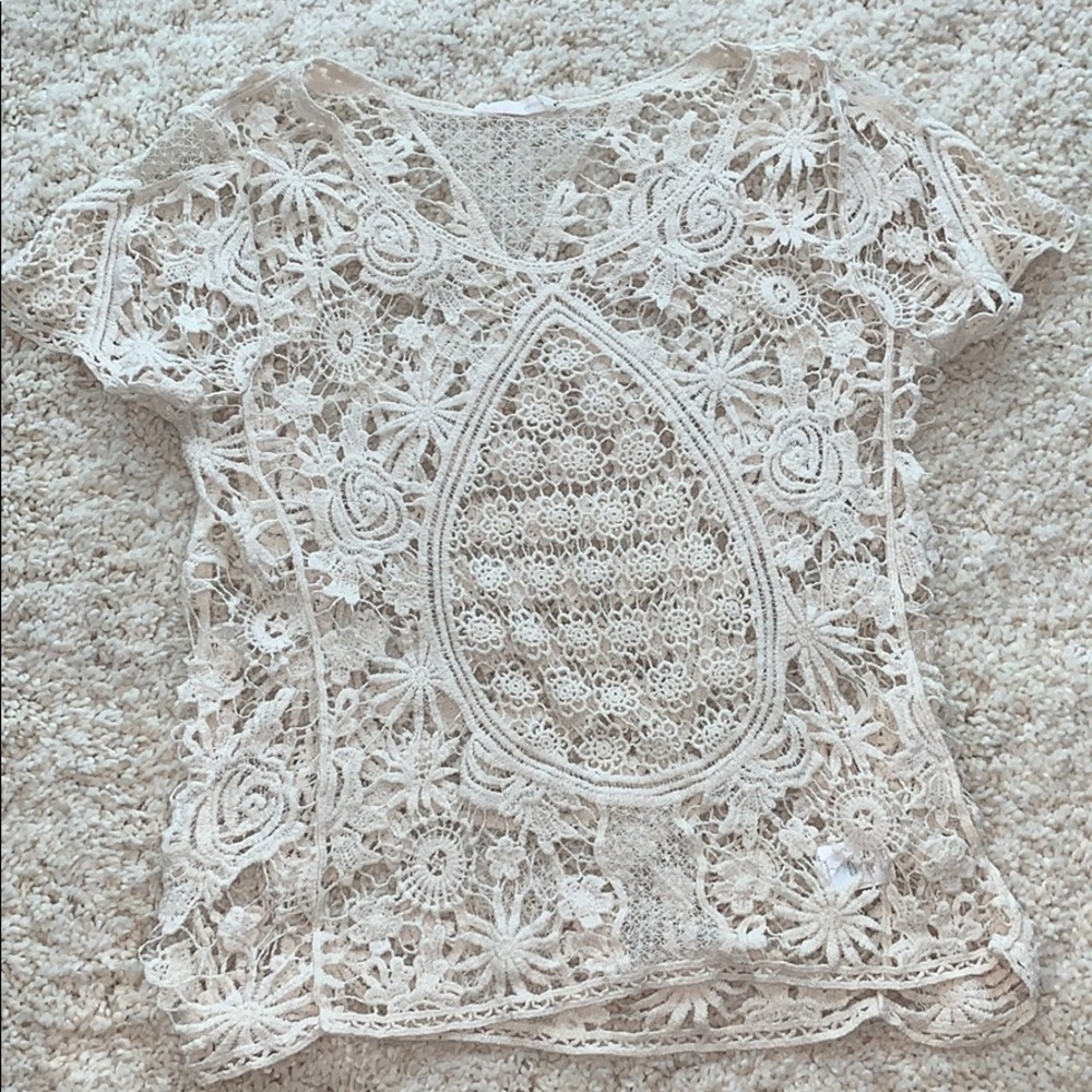 Lacey Crochet Top